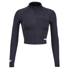 ROXY 女款修身短版拉鍊防磨衣 RE21RZ285BLK