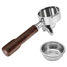 칼딘 더블 스파웃 포터 필터 E61 58mm, 월넛, 1개