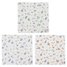 스케이터 KFKC3 일본식 면 행주 3p 세트 피너츠, 1세트