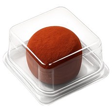 1구 화과자 사각케이스, 투명, 200개