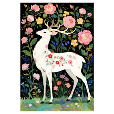 夢幻白鹿客廳畫框 E款, 1個