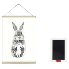 夢想滿滿 DIY 嬰兒小腳印掛軸, 1個