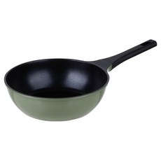 키친플라워 올리브그린 인덕션 궁중팬, 1개, 22cm