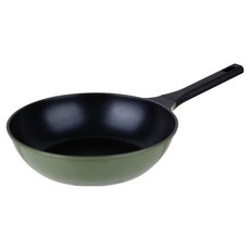 키친플라워 올리브그린 인덕션 궁중팬, 1개, 28cm