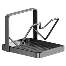 휘경일 주방 냄비뚜껑 도마 거치대, 건 그레이, 1개