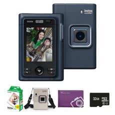 인스탁스 미니 리플레이 플러스 듀얼 카메라 미드나잇 블루 + 필름 20p + 케이스 투명 + 32GB 메모리카드 + 오리진 미니앨범 랜덤발송 세트, 1세트, FI044