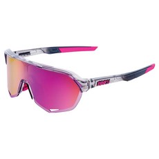 100퍼센트 100 S2 선글라스, 폴리쉬드 트렌슬러센트 그레이 도쿄나이트 퍼플 미러렌즈, 1개