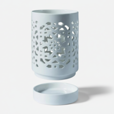 Kusso 現代陶瓷瀝水餐具筒 10.5 x 14 cm, J 白色, 1個