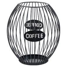 Yesone 奢華圓形膠囊展示架 M 16 x 18 cm, 黑色, 1個