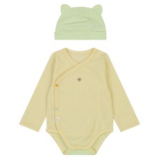 ETTOI 新生兒送禮用 Evan 新生兒連身衣 + 帽子 + 禮品包裝組 + 提袋