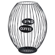 Yesone 奢華圓形膠囊展示架 L 18 x 23 cm, 黑色, 1個