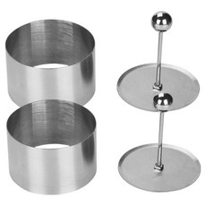 아워웍스 스테인리스 원형 무스링, 2개