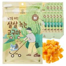 와그작 노견을 위한 살살 녹는 고구마 M, 12개, 50g, 고구마맛