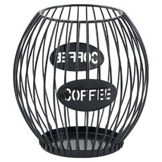 Yesone 奢華圓形膠囊展示架 S 14 x 15 cm, 黑色, 1個