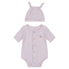 ETTOI 新生兒用 禮品用 Riku 五分連身衣 + 帽子 + 禮品包裝組 + 提袋