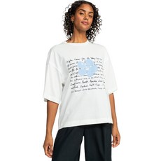 ROXY 女款印花寬鬆短袖T恤 RE11ST262WBK