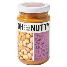 오넛티 땅콩버터 다크로스트, 230g, 1개