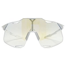 100% Hypercraft Bastille Edition 太陽眼鏡 60000-00025, 珍珠白亮片 + 藍色鏡面光致變色, 1個