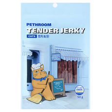 페스룸 텐더 저키 캣츠, 혼합맛(참치/닭), 50g, 1개 혼합맛(참치/닭), 50g, 1개