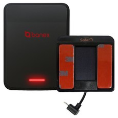 바넥스 무선 하이패스 단말기 BX400, 블랙, USB케이블 + 태양광 충전 거치대