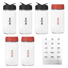 布魯巴 調味罐 黑色 350ml x 3入 紅色 350ml x 3入 字母貼紙 18種, 1個, 調味罐 2種, 字母貼紙 18種