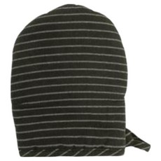 부엌다옴 스트라이프 면 미니 오븐장갑, 그린, 1개