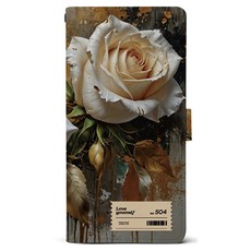 CASE PACIFIC 油漆花朵皮革日誌手機殼