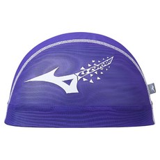 Mizuno 美津濃 Logo網眼泳帽 N2JWC001, 69 紫色, 1個