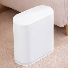 제로리빙 슬림한 방수 원터치 쓰레기통 10L, 화이트