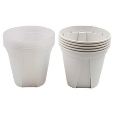 GAPJONE 有益植物根部健康的開縫花盆 2款 x 5入組, 10個, 透明, 雪花