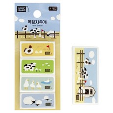 화랑 목장 지우개 5종 세트, 화이트, 1세트