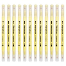 투코비 코마 트윈 하이라이터, 파스텔 옐로우, 12개