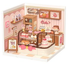 Rolife 若來 DIY迷你美味蛋糕店立體拼圖 DW019B, 混合色, 1個, 115件