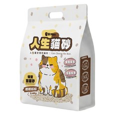 朕 Plus 人生貓砂 條型豆腐砂 隱血測試 + 茶多酚益生菌除臭, 2.4kg, 1包, 輕輕松松(木質調)