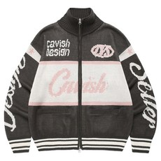 cavish 男女通用 RACING TEAM KNIT ZIP UP