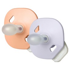 마더케이 실리콘 폴딩 쪽쪽이 2종 세트, 2단계, 블루베리 야광 + 피치 야광, 1세트