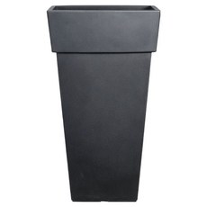 도시정원 대형 인테리어 UN 유니크 사각화분, 블랙(3155), 1개