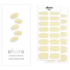 오호라 젤 네일 스트립, N 버터 베일, 1개