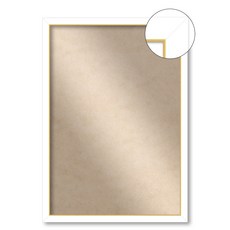 150片拼圖專用畫框 無玻璃纖薄邊框 21 x 28.5 cm, 白色, 1個