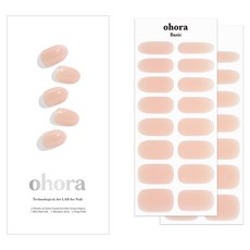 오호라 젤 네일 스트립, N 피치 베일, 1개