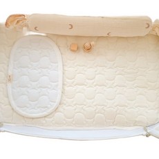 아이레빗 유아용 순면 곰누빔 도톰 양면 침대 패드 리안드림콧 호환, 아이보리, 1개