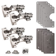 Sonjabisesang SEIL 110度 外露式 18T 緩衝鉸鏈 2p 一般鉸鏈 2p C型加固板 4p 方形加固板 4p, 1個