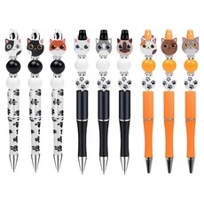 DOnG-A Pms DIY串珠客製化貓咪家族角色原子筆製作9件組, 隨機出貨(串珠), 1套