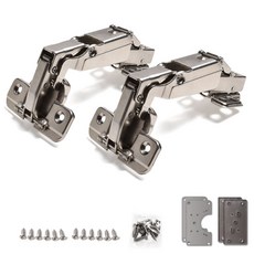 Sonjabisesang SK 165度 外露式 18T 緩衝鉸鏈 2入 C型加固板 2入 方形加固板 2入, 2個