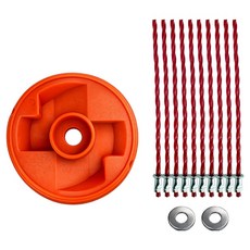 이에스 예초기 와이어 원판 + 와샤 2p + 나일론줄 10p 세트, 1세트