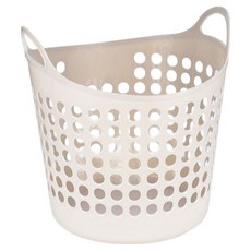 오코로 통기성 좋은 세탁 빨래 바구니, 베이지