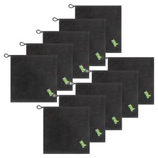 송월타월 공룡자수 클린 고리수건 핸드타올, 진회색, 10개