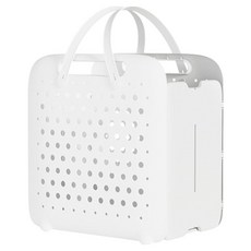 Paradiso 通風良好可折疊家用便利洗衣籃, 白色