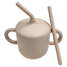 빅벅 아기 흘림방지 빨대컵, 카키, 1개, 200ml