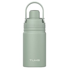 TUMS 磁吸蓋吸管隨行杯, 綠灰色, 1個, 350ml